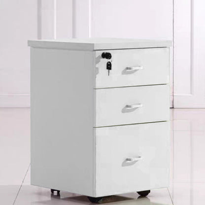 Contemporary Vertical Filing Cabinet Wood Filing Cabinet on Wheels White Clearhalo 'Filing Cabinets' 'filling_cabinets' 'furn' 'furn_filling_cabinets' 'Furniture' 'Office Furniture' 5935503