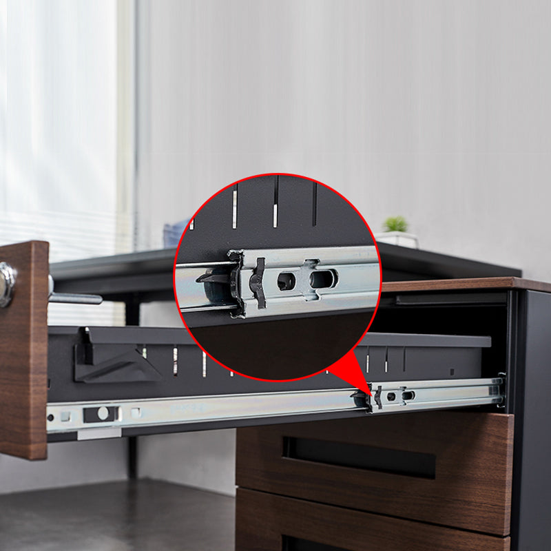 Zeitgenössische Aktenschränke Stahlrahmenschlüsselschloss Mobile Aktenschrank mit Rädern