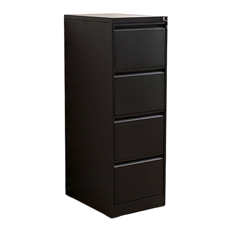 Fireproof File Cabinet Vertical Metal Contemporary File Cabinet with Locking Drawers Black 4 Clearhalo 'Filing Cabinets' 'filling_cabinets' 'furn' 'furn_filling_cabinets' 'Furniture' 'Office Furniture' 5935628
