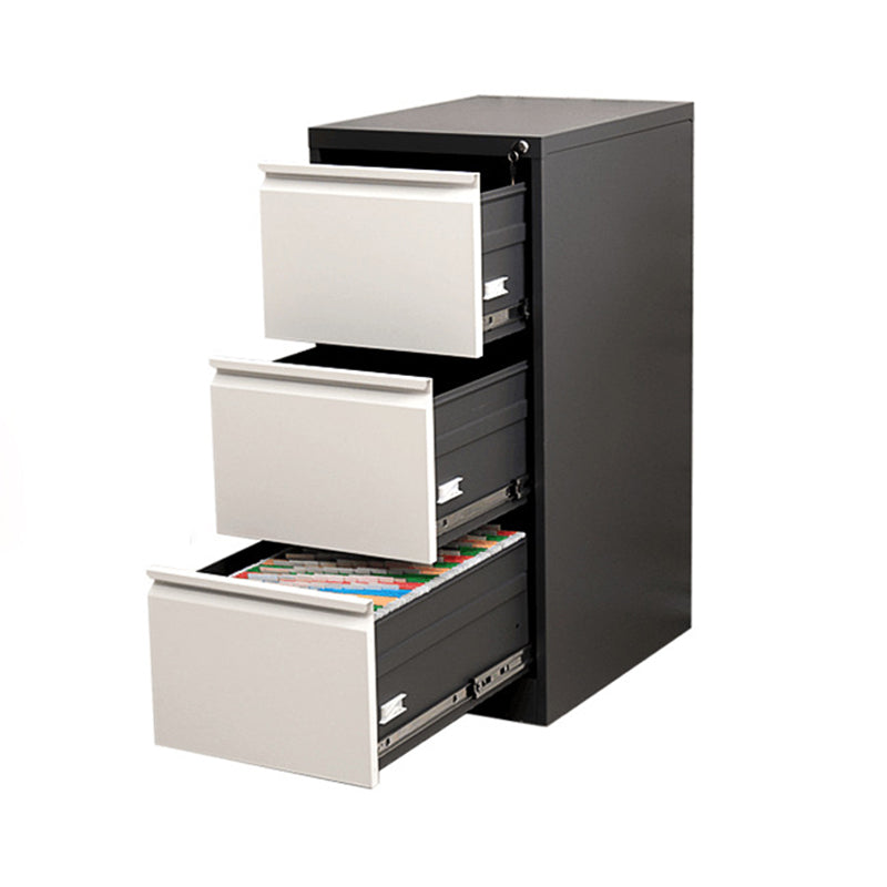 Fireproof File Cabinet Vertical Metal Contemporary File Cabinet with Locking Drawers Clearhalo 'Filing Cabinets' 'filling_cabinets' 'furn' 'furn_filling_cabinets' 'Furniture' 'Office Furniture' 5935636