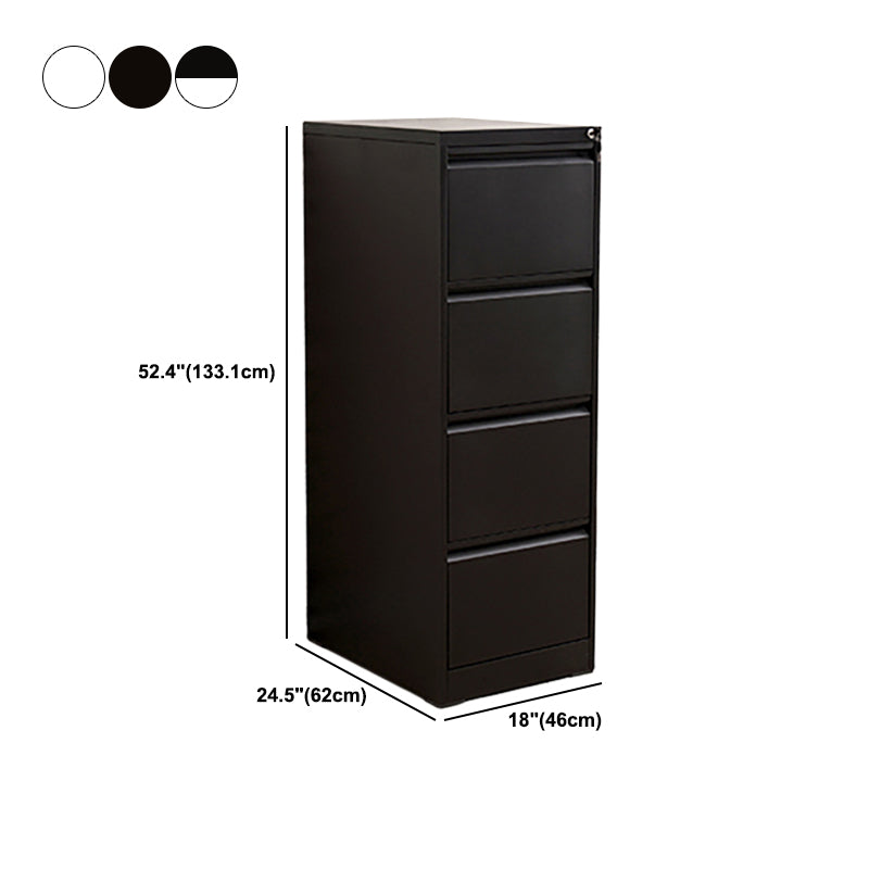 Fireproof File Cabinet Vertical Metal Contemporary File Cabinet with Locking Drawers Clearhalo 'Filing Cabinets' 'filling_cabinets' 'furn' 'furn_filling_cabinets' 'Furniture' 'Office Furniture' 5935639