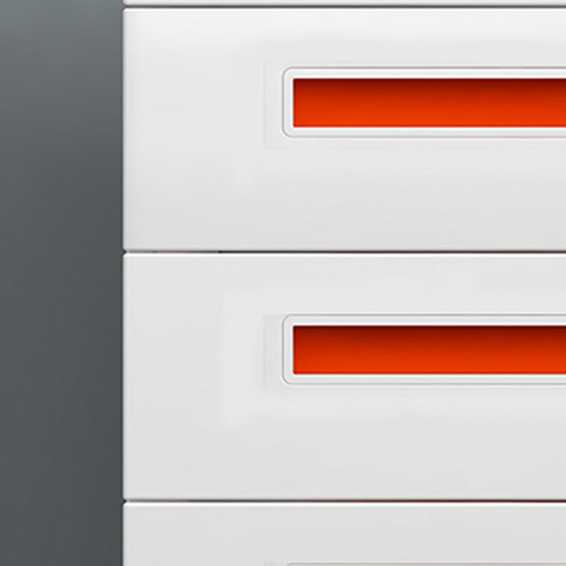 Gabinete moderno de metal 3 cajones de bloqueo y gabinete de archivadores para la oficina en casa