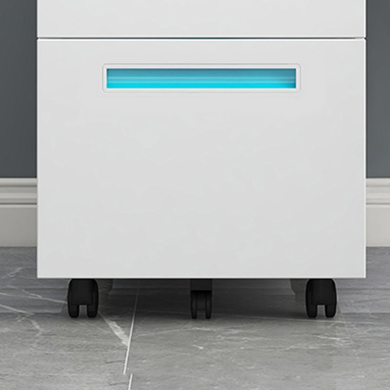 Gabinete moderno de metal 3 cajones de bloqueo y gabinete de archivadores para la oficina en casa