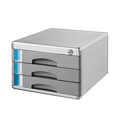 Mobile moderno mobile laterale di cassetti argento per la casa o l'ufficio