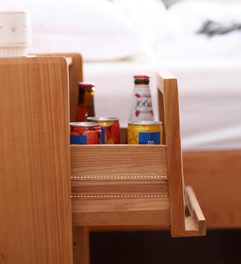 Gabinete de cabecilla de ratán Mesa de noche minimalista moderna con piernas