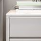 Solid Wood Bedside Cabinet Modern Minimalist Bedside Table with Drawers