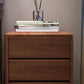 Solid Wood Bedside Cabinet Modern Minimalist Bedside Table with Drawers