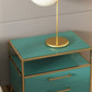 Metal and Wood Bedside Cabinet Modern Minimalist Open Bedside Table with Legs Clearhalo 'Bedroom Furniture' 'furn' 'furn_night_stand' 'Furniture' 'night_stand' 'Nightstands' 5938001