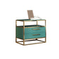 Metal and Wood Bedside Cabinet Modern Minimalist Open Bedside Table with Legs Clearhalo 'Bedroom Furniture' 'furn' 'furn_night_stand' 'Furniture' 'night_stand' 'Nightstands' 5938002