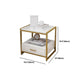 Metal and Wood Bedside Cabinet Modern Minimalist Open Bedside Table with Legs Clearhalo 'Bedroom Furniture' 'furn' 'furn_night_stand' 'Furniture' 'night_stand' 'Nightstands' 5938006