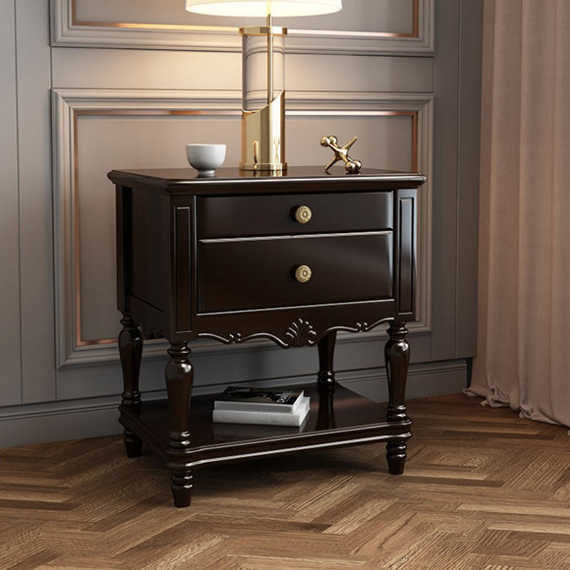 Table de nuit en bois massif de 24,41 "Table