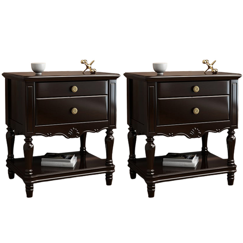 Table de nuit en bois massif de 24,41 "Table