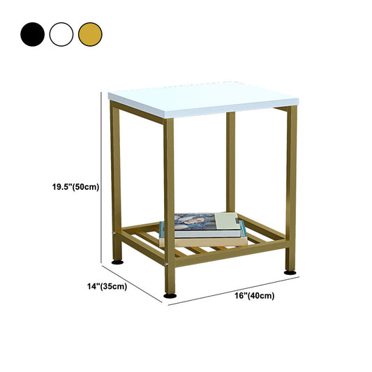 Piernas de la mesa nocturna de metal industrial incluidas las mesas de noche con 2 estantes