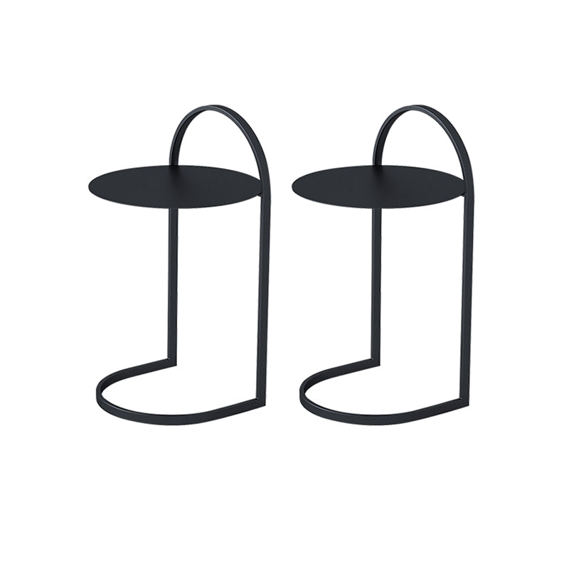 Mesa moderna de la mesa de acento redondo de la mesa nocturna para el dormitorio, 14 "W