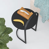 Mesa moderna de la mesa de acento redondo de la mesa nocturna para el dormitorio, 14 "W