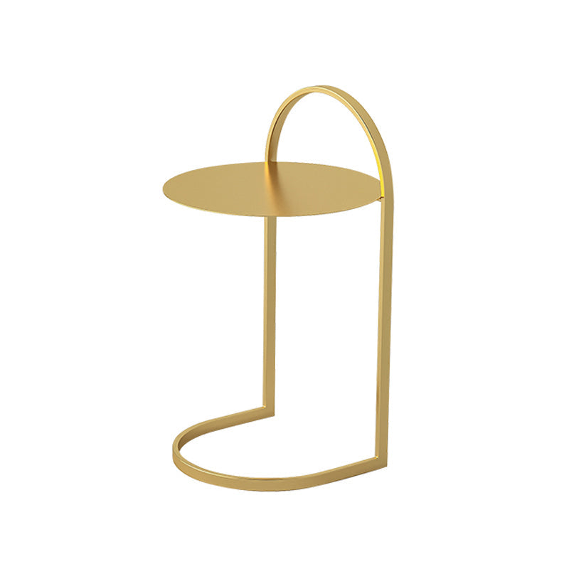 Mesa moderna de la mesa de acento redondo de la mesa nocturna para el dormitorio, 14 "W