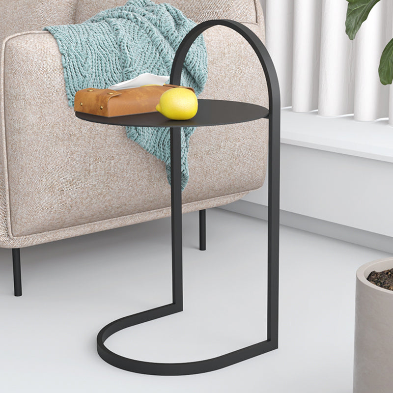 Mesa moderna de la mesa de acento redondo de la mesa nocturna para el dormitorio, 14 "W