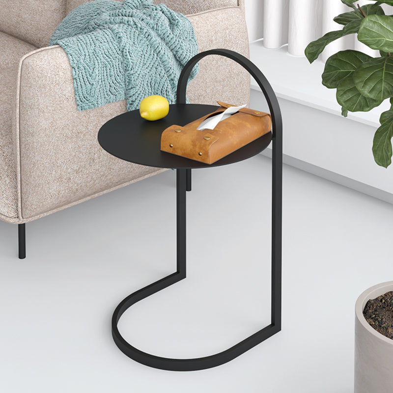 Mesa moderna de la mesa de acento redondo de la mesa nocturna para el dormitorio, 14 "W