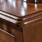 Armoire de chevet de nuit inférieure traditionnelle en bois massif avec tiroirs pour chambre à coucher
