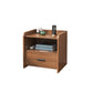 Armoire de chevet en bois moderne table de chevet ouverte minimaliste avec tiroirs