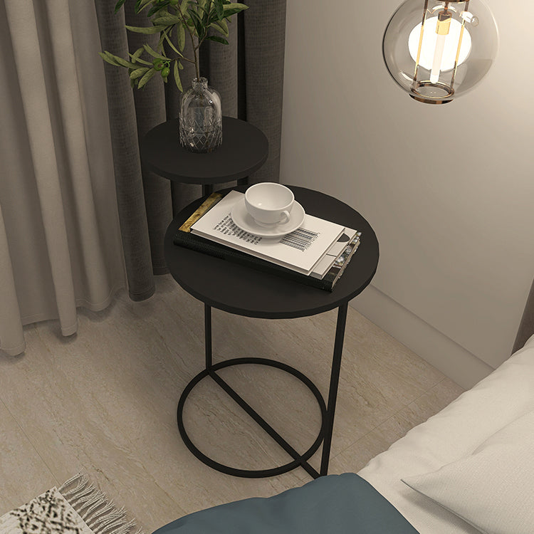 Contemporary Metal Accent Table Nightstand 21.65" Tall Bed Nightstand Clearhalo 'Bedroom Furniture' 'furn' 'furn_night_stand' 'Furniture' 'night_stand' 'Nightstands' 5938205