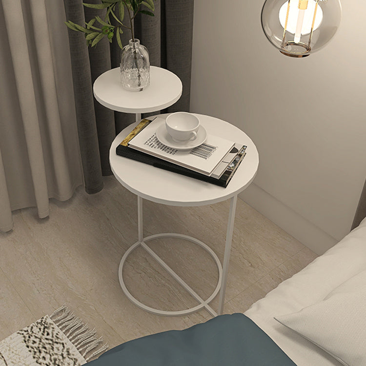 Contemporary Metal Accent Table Nightstand 21.65" Tall Bed Nightstand Clearhalo 'Bedroom Furniture' 'furn' 'furn_night_stand' 'Furniture' 'night_stand' 'Nightstands' 5938207