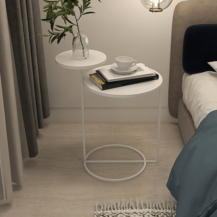 Contemporary Metal Accent Table Nightstand 21.65" Tall Bed Nightstand Clearhalo 'Bedroom Furniture' 'furn' 'furn_night_stand' 'Furniture' 'night_stand' 'Nightstands' 5938208
