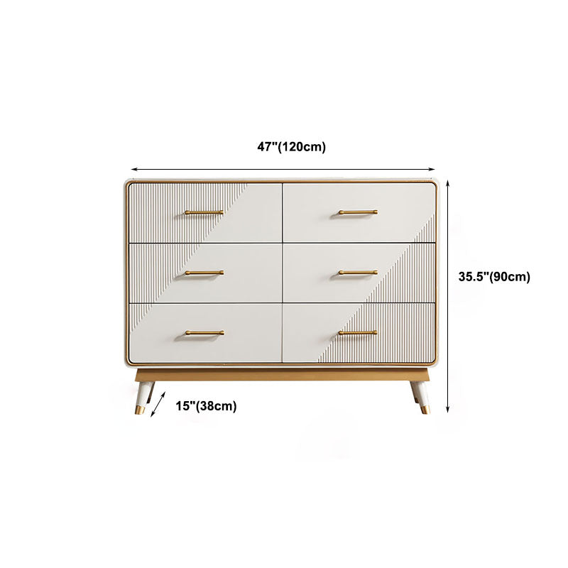 Glam -opbergkast Dressoir Stone opbergkist met 3/5/6 laden