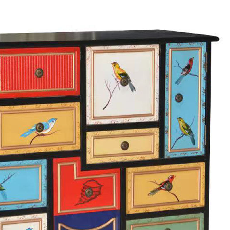 Kust opbergkist vervaardigd houten dressoir voor slaapkamer, 39,78 "x 15,6" x 35.88 "