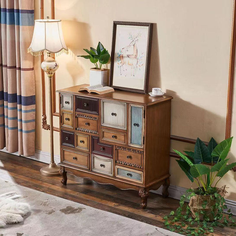 Kust opbergkist vervaardigd houten dressoir voor slaapkamer, 39,78 "x 15,6" x 35.88 "