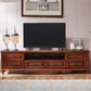 Meuble TV en bois Style traditionnel maison salon meuble TV Console avec tiroirs