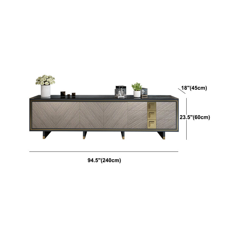 Mobile tv in vetro nero splendido casa casa semplice console