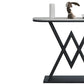 Tavolo da console in marmo glam da 12 "W tavolo da accento resistente alle macchie mezzano per la sala