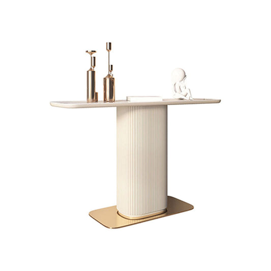 14 "W Modern Stone Console Table Table de acento resistente a la mancha para Hall para Hall