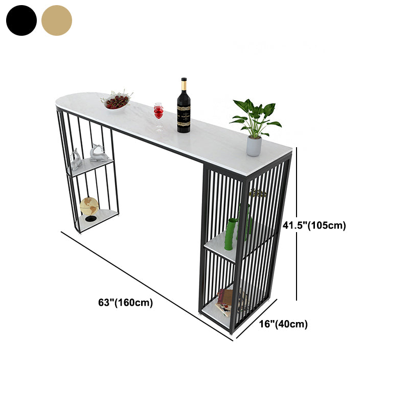 Glam Pub Table Specialty Bar Height Double Pedestal Bar Table Clearhalo 'Bar Furniture' 'Bar Tables' 'bar_tables' 'furn' 'furn_bar_tables' 'Furniture' 'Kitchen & Dining Furniture' 5940020