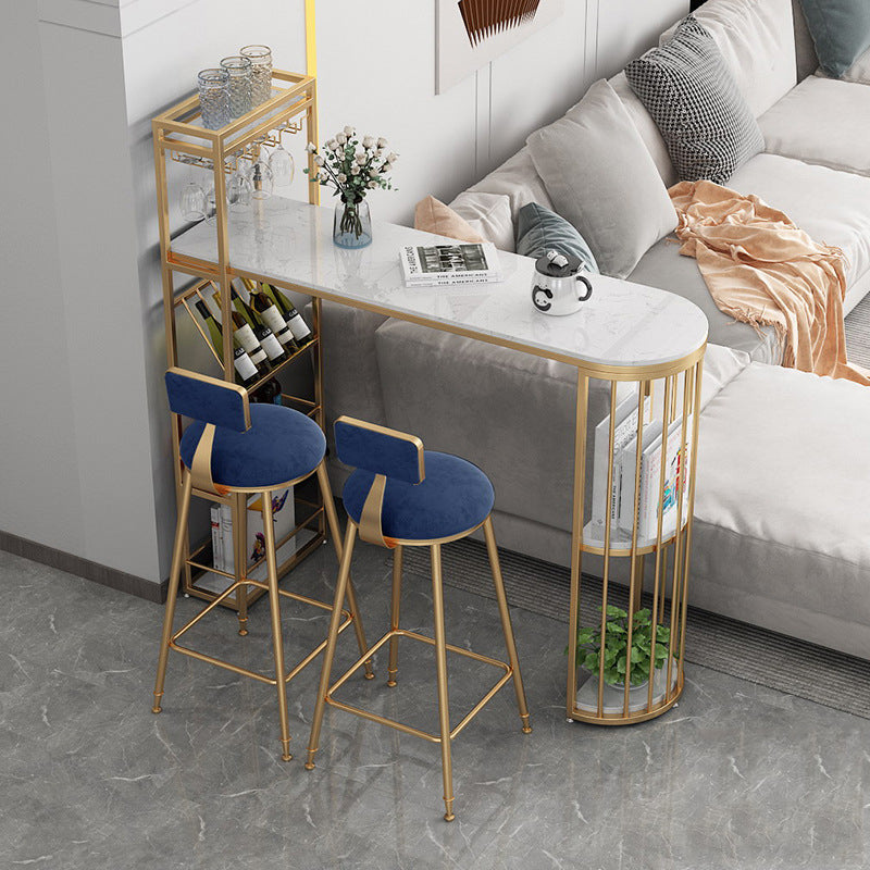 Tavolo da pub in altezza della barra Specialità glam tavolo da barra a piedistallo doppio per bar