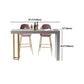 Glam Style Bar Table Rectangle Stone Bar Dining Table for Living Room Clearhalo 'Bar Furniture' 'Bar Tables' 'bar_tables' 'furn' 'furn_bar_tables' 'Furniture' 'Kitchen & Dining Furniture' 5940133