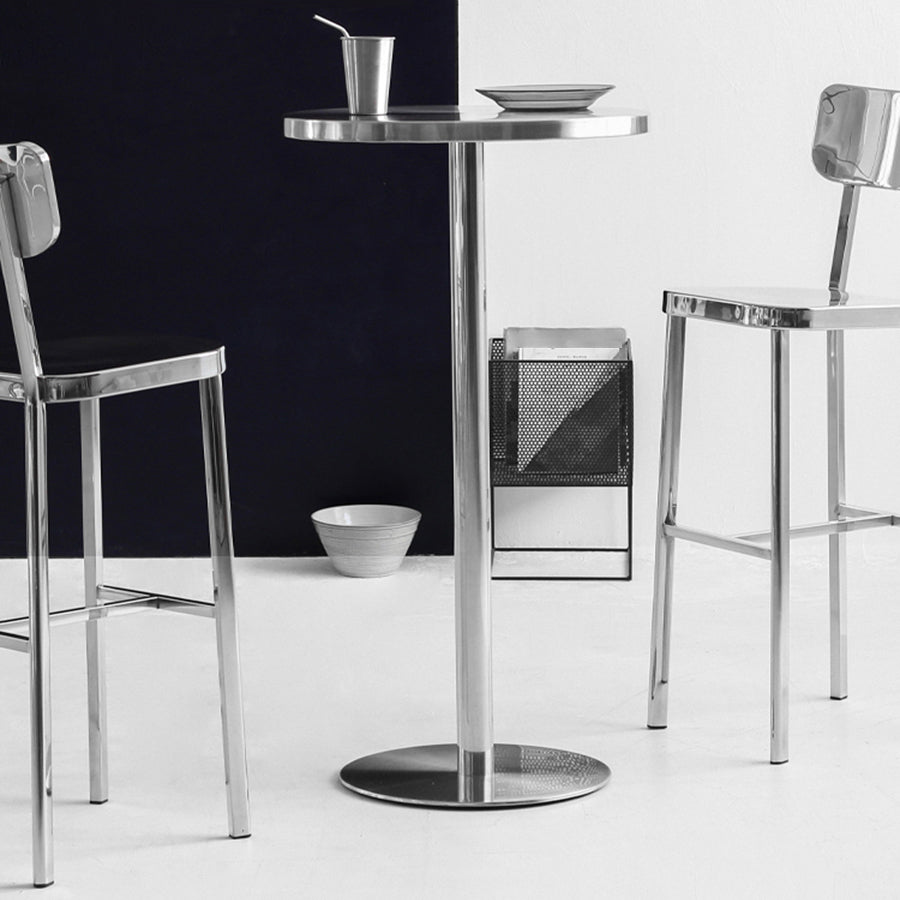 Tavolo da pub in stile industriale altezza tavolo da bar metallico per interno