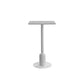 Industrial Bar Dining Table Fixed Bistro Bar Height Cocktail Table with Metal Base 23.5"L x 23.5"W x 40.6"H Marble Square Clearhalo 'Bar Furniture' 'Bar Tables' 'bar_tables' 'furn' 'furn_bar_tables' 'Furniture' 'Kitchen & Dining Furniture' 5940195