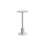 Industrial Bar Dining Table Fixed Bistro Bar Height Cocktail Table with Metal Base 19.7"L x 19.7"W x 40.6"H Marble Round Clearhalo 'Bar Furniture' 'Bar Tables' 'bar_tables' 'furn' 'furn_bar_tables' 'Furniture' 'Kitchen & Dining Furniture' 5940199