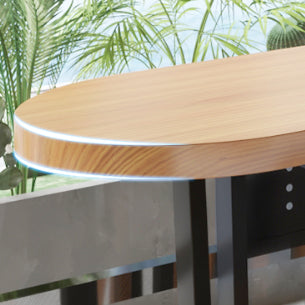 Tavolo da bar in stile industriale rettangolare btrollo in legno massello scrivania per interno