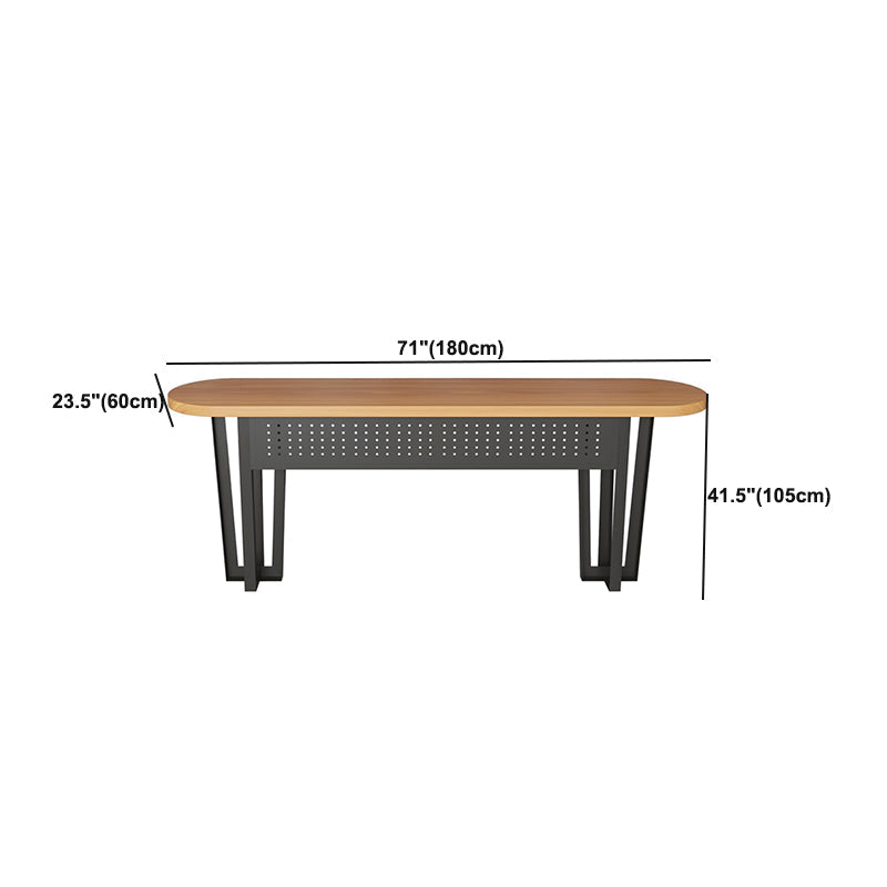 Tavolo da bar in stile industriale rettangolare btrollo in legno massello scrivania per interno