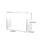 Contemporary Rectangular Writing Desk Home Acrylic Office Desk