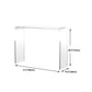 Contemporary Rectangular Writing Desk Home Acrylic Office Desk