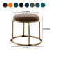 Standard Glam Round Ottoman Velvet Tear Resistant Indoor Pure Color Ottoman Clearhalo 'furn' 'furn_ottomans_poufs' 'Furniture' 'Living Room Furniture' 'Ottomans & Poufs' 'ottomans_poufs' 5943044
