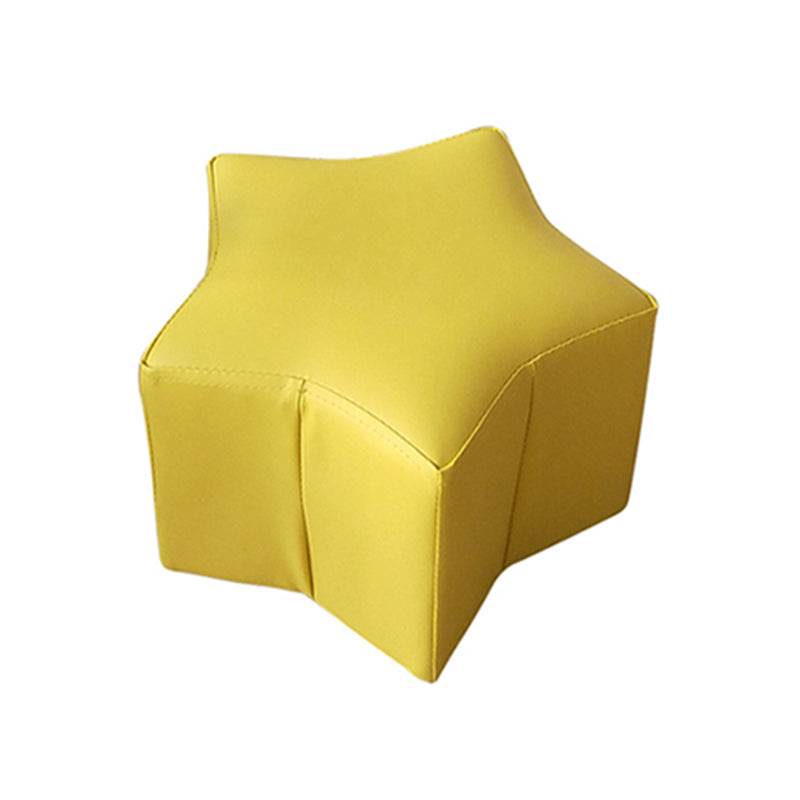 Moderne waterbestendige standaard specialiteitsvorm roze lederen poef