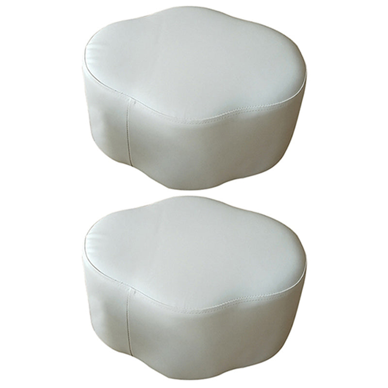 Moderne waterbestendige standaard specialiteitsvorm roze lederen poef