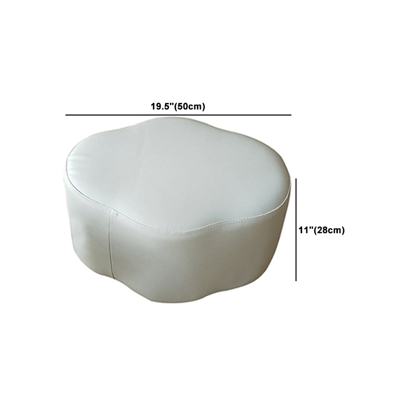 Moderna forma especializada resistente al agua de forma rosa otomana de cuero rosa