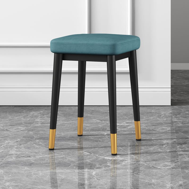 Cotton Blend Square Ottoman Whole Colored Fade Resistant Glam Cube Ottoman Blue 1 Piece Black Gold Clearhalo 'furn' 'furn_ottomans_poufs' 'Furniture' 'Living Room Furniture' 'Ottomans & Poufs' 'ottomans_poufs' 5943184