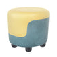Popular Round Pouf Chair Contrast Color Cotton Water Resistant Footstool Ottoman Yellow-Green 1 Piece Clearhalo 'furn' 'furn_ottomans_poufs' 'Furniture' 'Living Room Furniture' 'Ottomans & Poufs' 'ottomans_poufs' 5943214